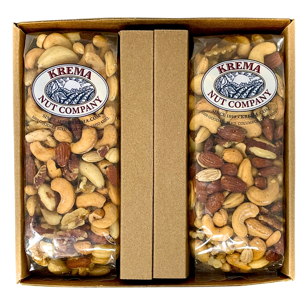 Gourmet Mixed Nuts 2 Pack Gift Box Krema Nut Company