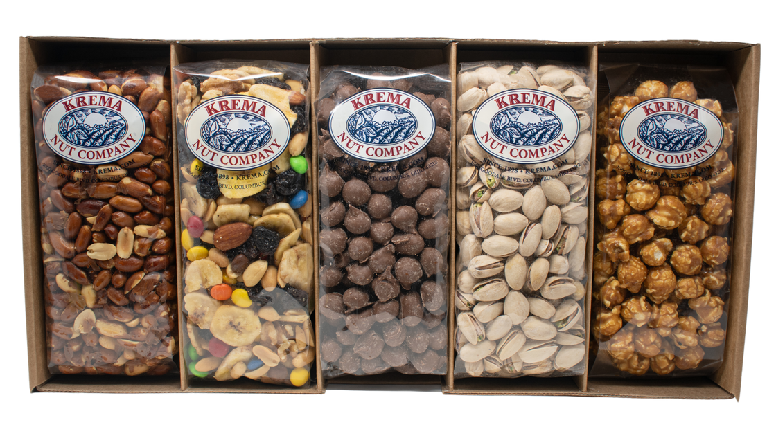Deluxe Snacker 5 Pack Gift Box | Krema Nut Company