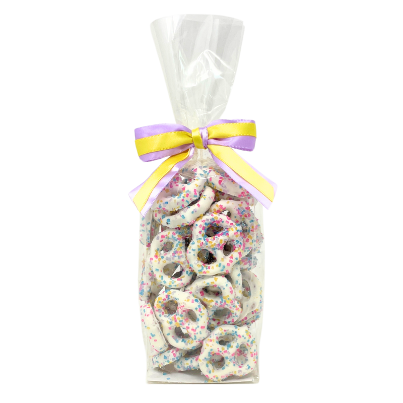 Spring White Chocolate Pretzels 7 oz. Bag