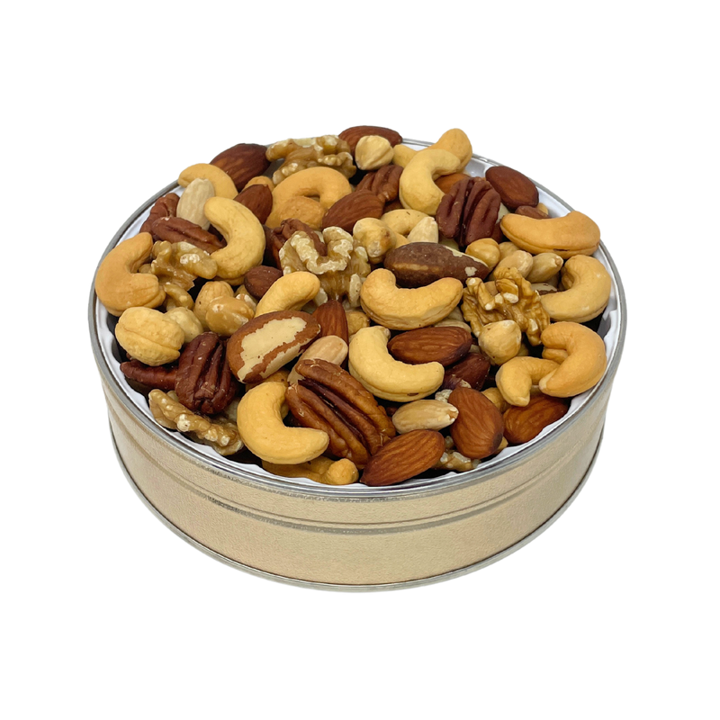 Gourmet Mixed Nuts Tin 16 oz. NO SALT