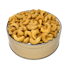 Giant Cashews Tin 24 oz. NO SALT