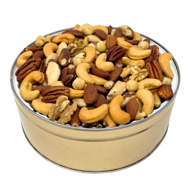 Gourmet Mixed Nuts Tin 40 oz. NO SALT