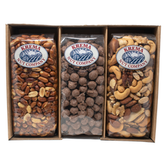 Redskin Peanuts, Milk Chocolate Peanuts, Gourmet Mixed Nuts 3 Pack Gift Box