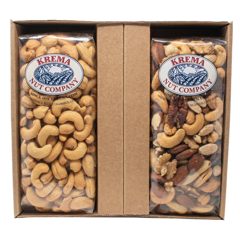 Giant Cashews & Gourmet Mixed Nut 2 Pack Gift Box