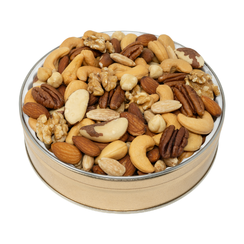 Gourmet Mixed Nuts Tin 16 oz. NO SALT