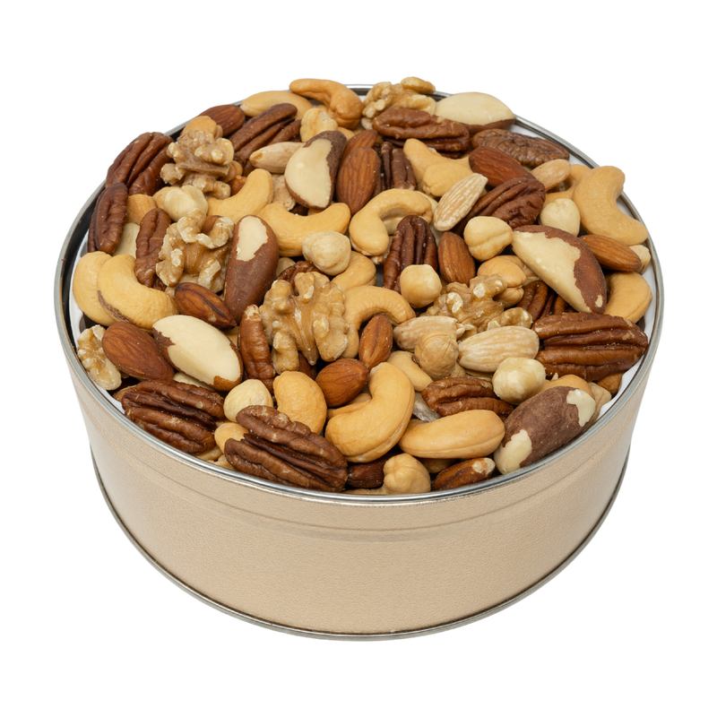 Gourmet Mixed Nuts Tin 24 oz. NO SALT