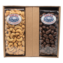 Giant Cashews & Milk Chocolate Almonds 2 Pack Gift Box